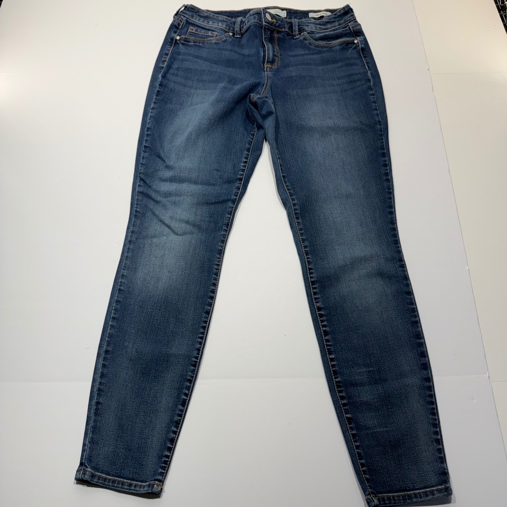 Jessica Simpson Kiss Me Skinny Jeans Size 10/30 Blue Denim Stretch Medium Wash